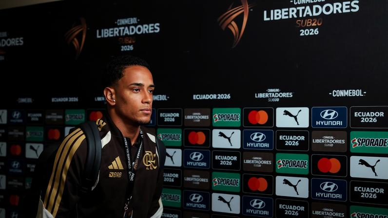 Ryan Roberto, do Flamengo, na Libertadores Sub-20 — Foto: Divulgação / Conmebol