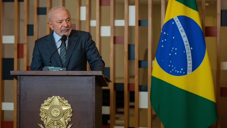 O presidente da República, Luiz Inácio Lula da Silva, no Palácio do Planalto