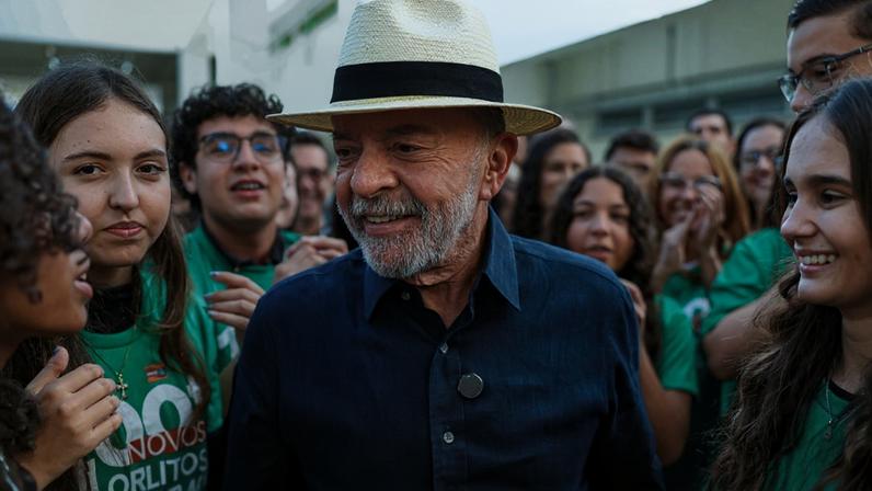 Presidente da República, Luiz Inácio Lula da Silva, durante Anúncio à imprensa sobre a inauguração do Instituto Federal Goiano – Campus Catalão, em Catalão - GO.