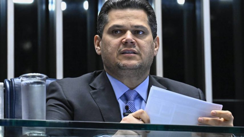 O presidente do Senado, Davi Alcolumbre