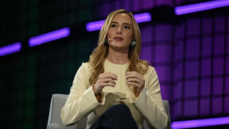 Luana Lopes Lara, cofundadora da Kalshi, no Web Summit Rio 2026 — Foto: Shauna Clinton/Web Summit