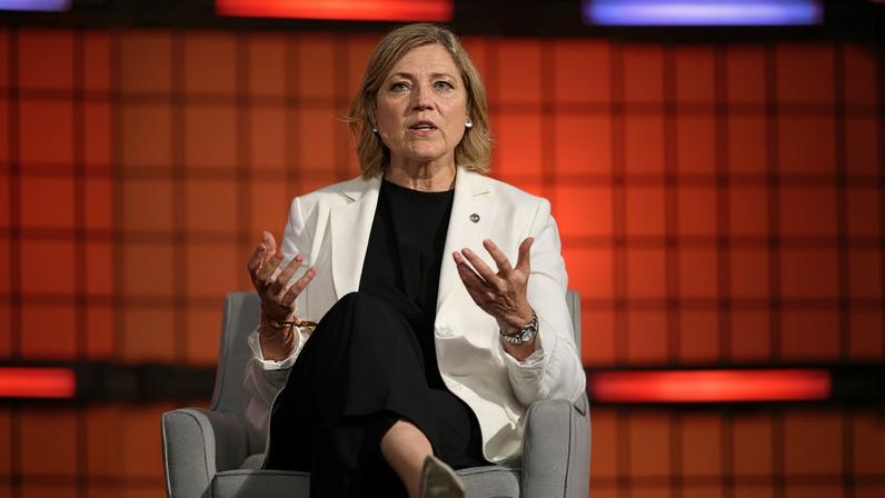 Henna Virkkunen, vice-presidente executiva da União Europeia para a soberania tecnológica — Foto: Divulgação, Web Summit