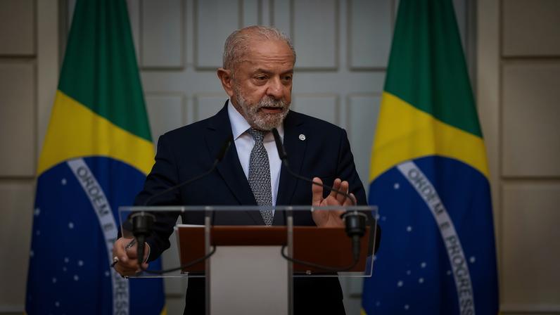 Presidente da República, Luiz Inácio Lula da Silva durante entrevista coletiva à imprensa. Foto: Ricardo Stuckert / PR
