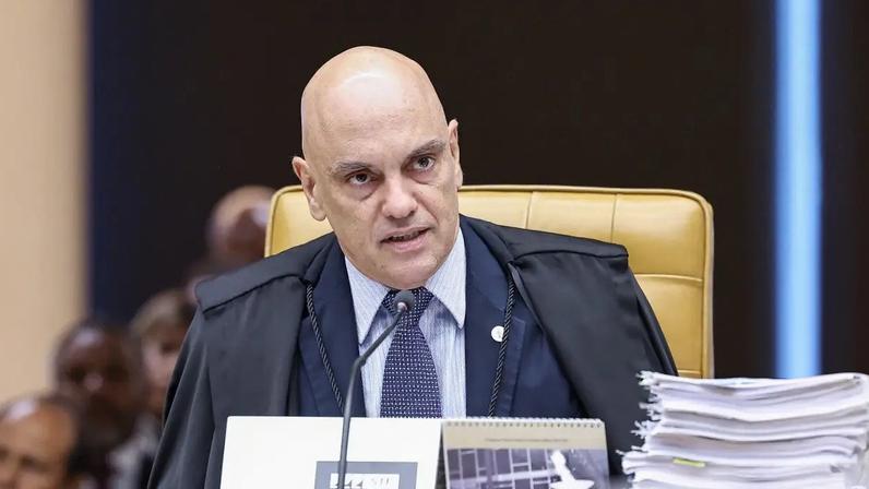 O ministro Alexandre de Moraes, durante sessão do STF (Antonio Augusto/STF)