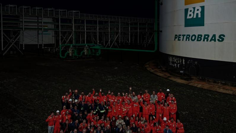 Presidente Luiz Inácio Lula da Silva durante visita às instalações da Unidade de Fertilizantes Nitrogenados de Três Lagoas, da Petrobras, na BR-158, Km 301, em Três Lagoas - MS.