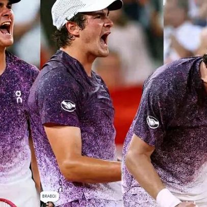 João Fonseca celebra campanha histórica em Roland Garros