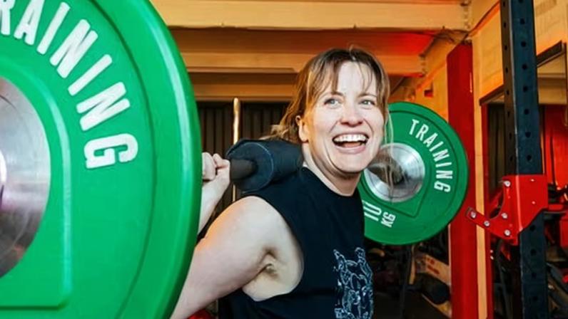 ‘I wanted to be *strong*’ … Laura Evans.