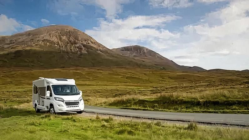 Campervans are a familiar sight on Skye's roads during the summer