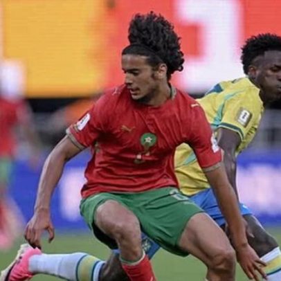 Jovem prodígio Bouaddi brilha em grande palco para Marrocos