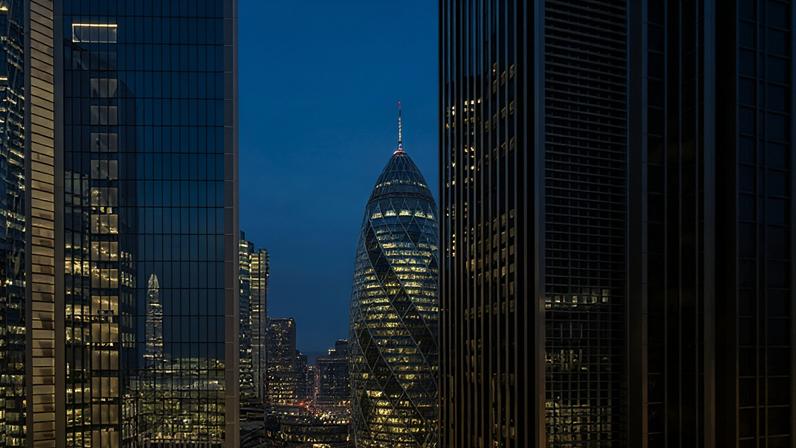 The City of London financial district.