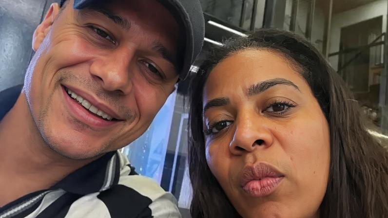 Thiago Gonçalves e Cristina, mãe de Vini Jr.