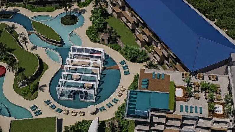 Projeto do resort.