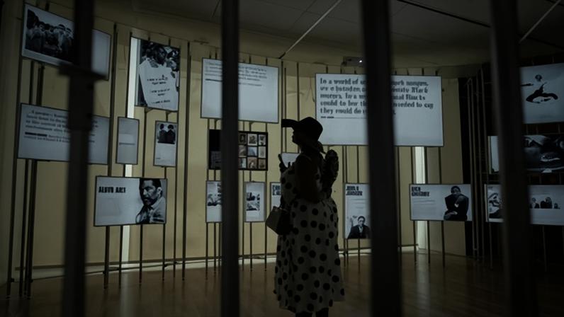 A woman looks at an exhibit at the International African American Museum on 27 June 2023 in Charleston, South Carolina.