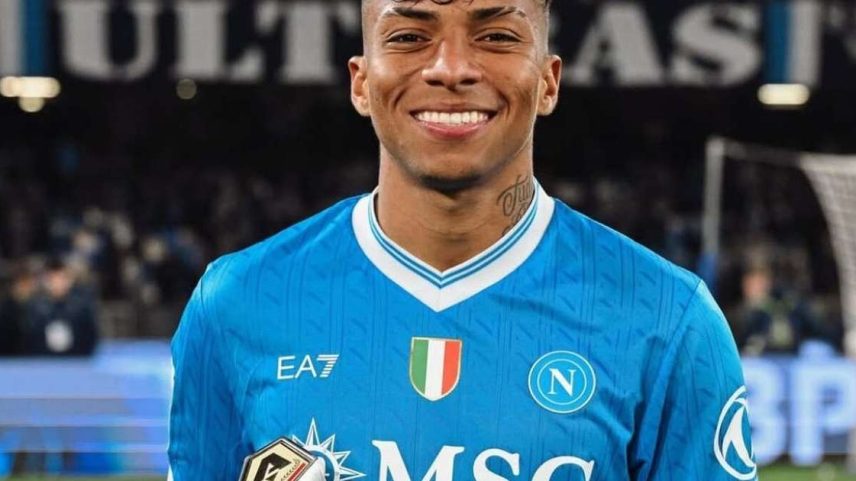 Alisson Santos se destacou pelo Napoli na temporada passada – Divulgação/SSC Napoli