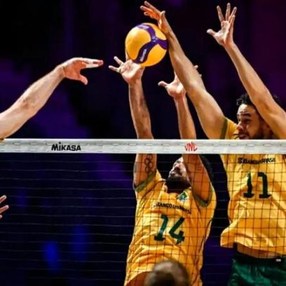 Brasil perde invencibilidade após derrota para a Ucrânia na VNL masculina