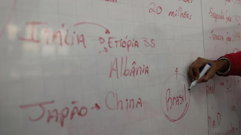 Imagens gerais e detalhes dos estudantes e alunos da Escola Estadual Araújo, no bairro da Mooca. Foto Tiago Queiroz/Estadão