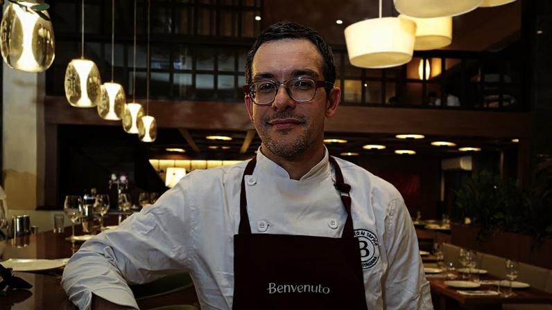 Chef Antonio Maiolica, à frente do novo Benvenuto al Tavolo | foto: Divulgação