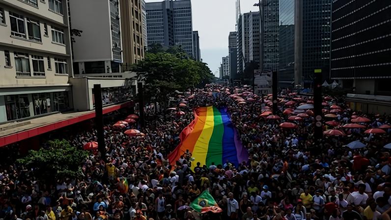 29ª PARADA DO ORGULHO LGBT+ DE SÃO PAULO. Foto: Taba Benedicto/Estadão