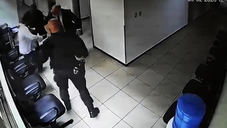 Funcionário público agride suspeito de violência doméstica