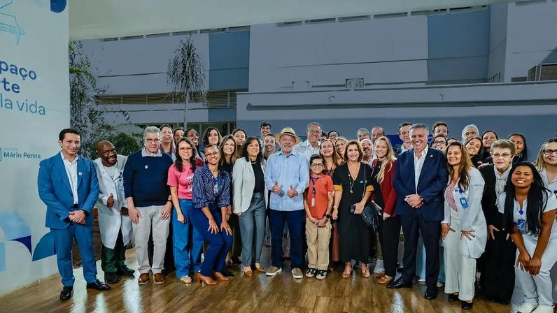 Presidente Lula faz visita ao Hospital Luxemburgo, em Belo Horizonte