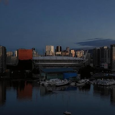 Imagens de drone mostram BC Place, estádio da Copa em Vancouver