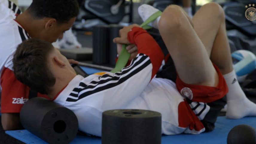 Detalhes do treino de recuperação da seleção alemã
