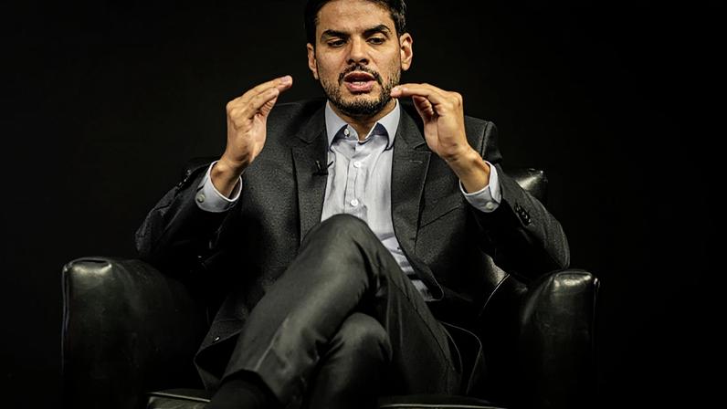 Igor Calvet, presidente da ANFAVEA, concede entrevista ao Poder360, na sede do jornal digital, em Brasília.