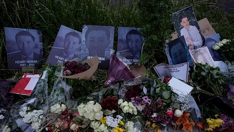 Tributes to Henry Nowak in Southampton on Saturday.