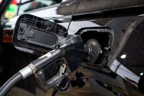 A car is filled with gasoline at a Sunoco gas station ahead of the Memorial Day weekend in Philadelphia, Pennsylvania, on 21 May 2026.