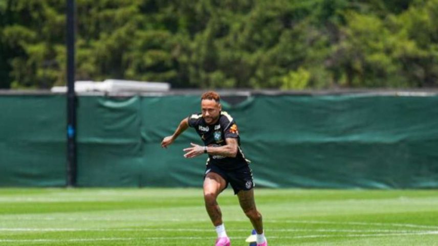 Neymar treina sozinho, enquanto Brasil encara o Haiti –