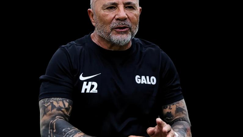 Sampaoli em treino pelo Atlético –