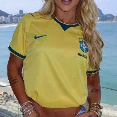 Virginia chama atenção ao usar anéis de Zé Felipe no jogo de Vini Jr.