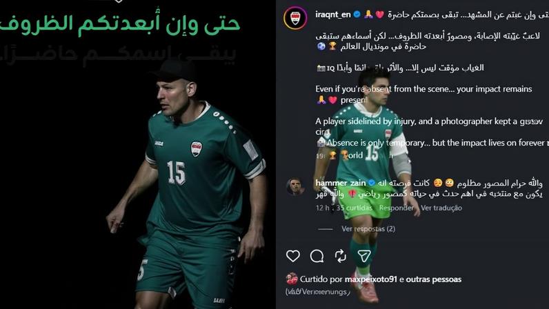Fotógrafo da seleção iraquiana é barrado pelos EUA antes da Copa