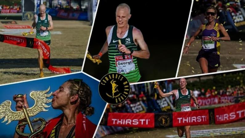 Sul-africanos George Kusche e Gerda Steyn pulverizam recordes (Foto: Comrades Marathon)