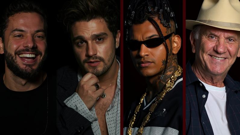 Wesley Safadão, Luan Santana, Anderson Neiff e Petrúcio Amorim