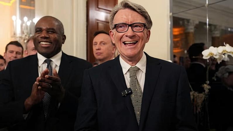 Mandelson told David Lammy (left), then the foreign secretary, that he would not regret it if Mandelson became British ambassador to the US.