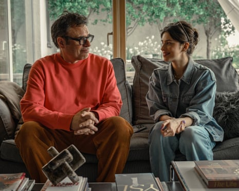 Life changing … Steve (Jemaine Clement) falls for his best friend’s daughter, Izzy (Yali Topol Margalith) in Alice and Steve.