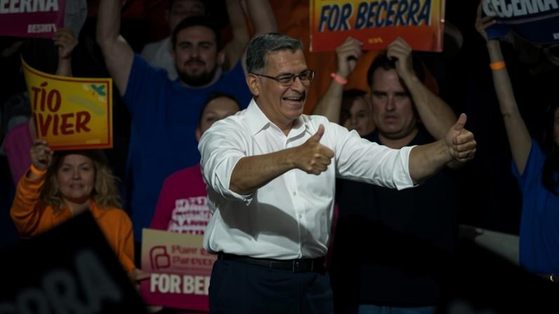 Xavier Becerra holds GOTV rally in Long Beach, California, on 31 May 2026