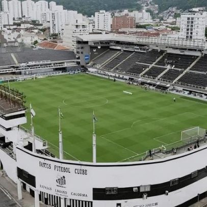 Santos inicia reforma do gramado da Vila Belmiro
