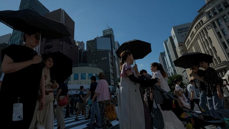 Pedestrians on a crossing in Tokyo. ‘We think that by understanding the reasons, we could better understand how we perceive the world,” Feliciani said.