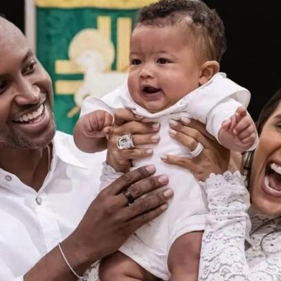 Filho de Thiaguinho e Carol Peixinho é batizado; confira os padrinhos