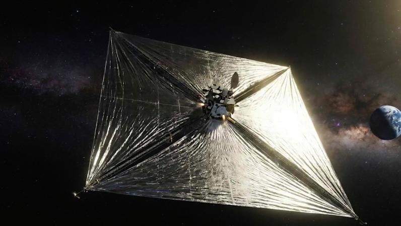Velas solares avançam no espaço, mas as estrelas ainda estão longe (Imagem: Fala Ciência via Gemini)