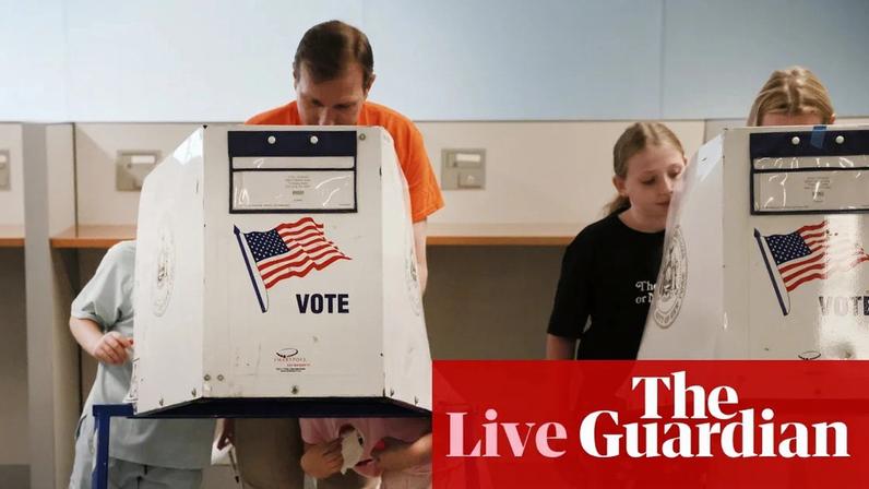 Democratic Congressman Dan Goldman votes with his family on 19 June 2026 in New York City.