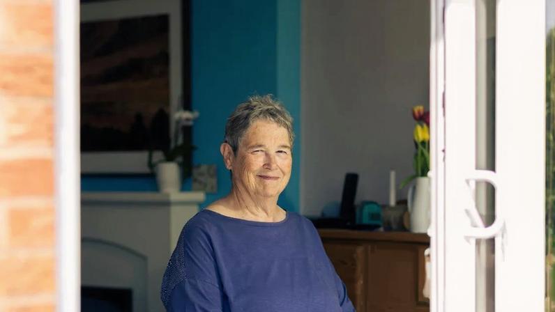 Dementia activist Maxine Linnell, 78, at her home in Mountsorrel, Leicestershire.