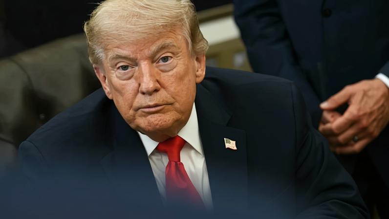 Donald Trump speaks before signing a proclamation in the Oval Office of the White House in Washington DC, on 11 June 2026.