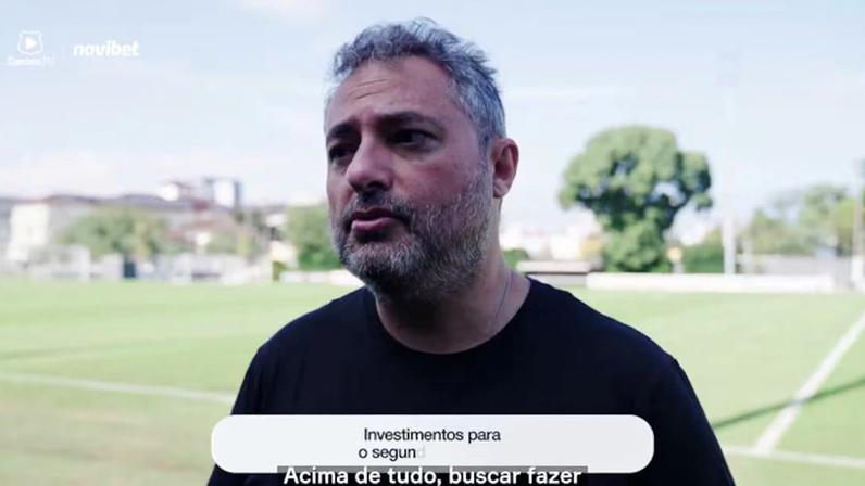 Confira uma entrevista com Alexandre Mattos sobre possíveis contratações do Santos para o segundo semestre de 2026.