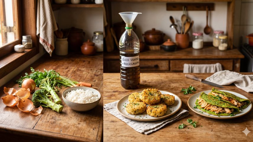 Arroz amanhecido vira bolinho crocante