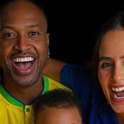 Thiaguinho mostra 9º mesversário do bebê com tema da Copa