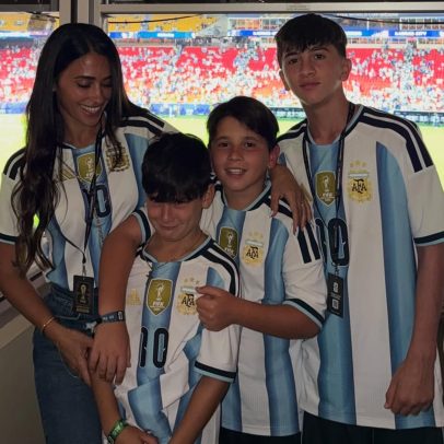 Filhos de Messi reaparecem na Copa e chamam atenção pelo tamanho