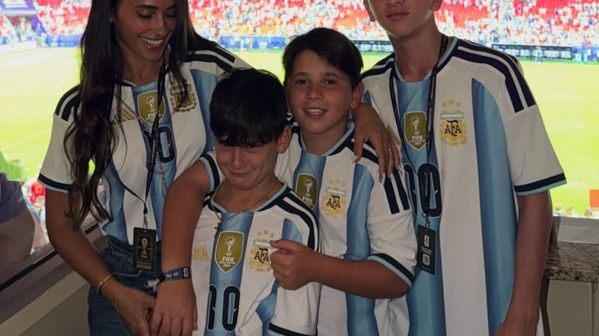 Messi e Antonela Roccuzzo são pais de Thiago, Mateo e Ciro